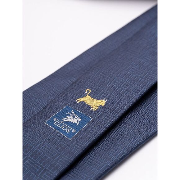 Elios Men Silk Tie With Zodiac Sign